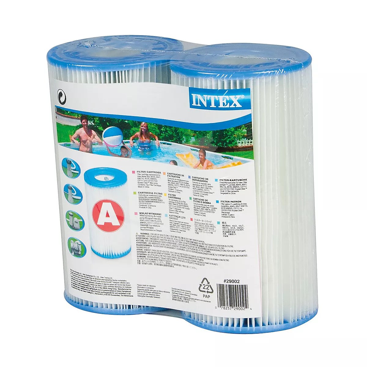 INTEX Type A Pool Filter Cartridge 2Pack Academy