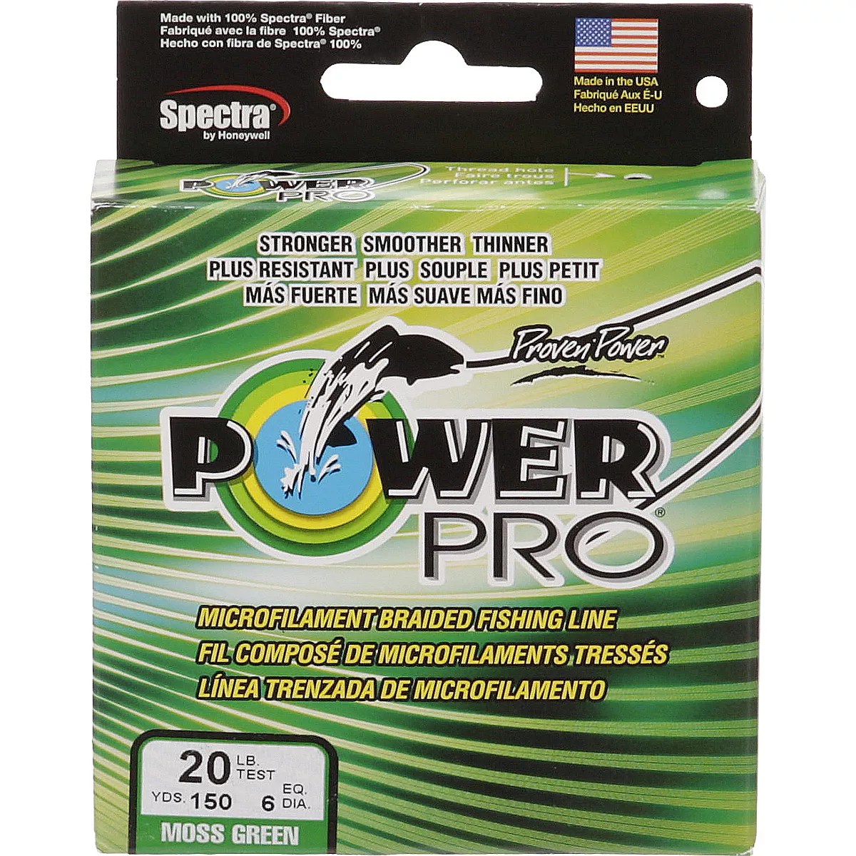 PowerPro 20 lb 150 yards Braided Fishing Line Academy