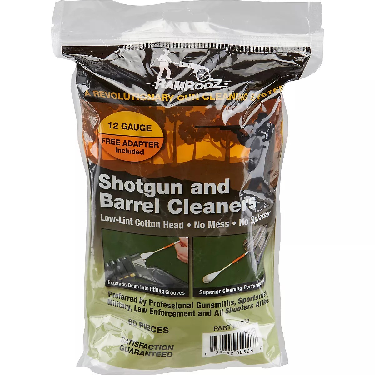 RamRodz 12 Gauge Barrel and Breech Cleaners 60Pack Academy