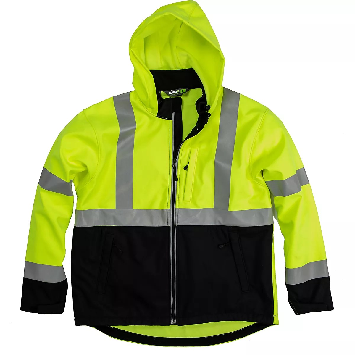 Berne Men's HiVisibility Softshell Jacket Academy