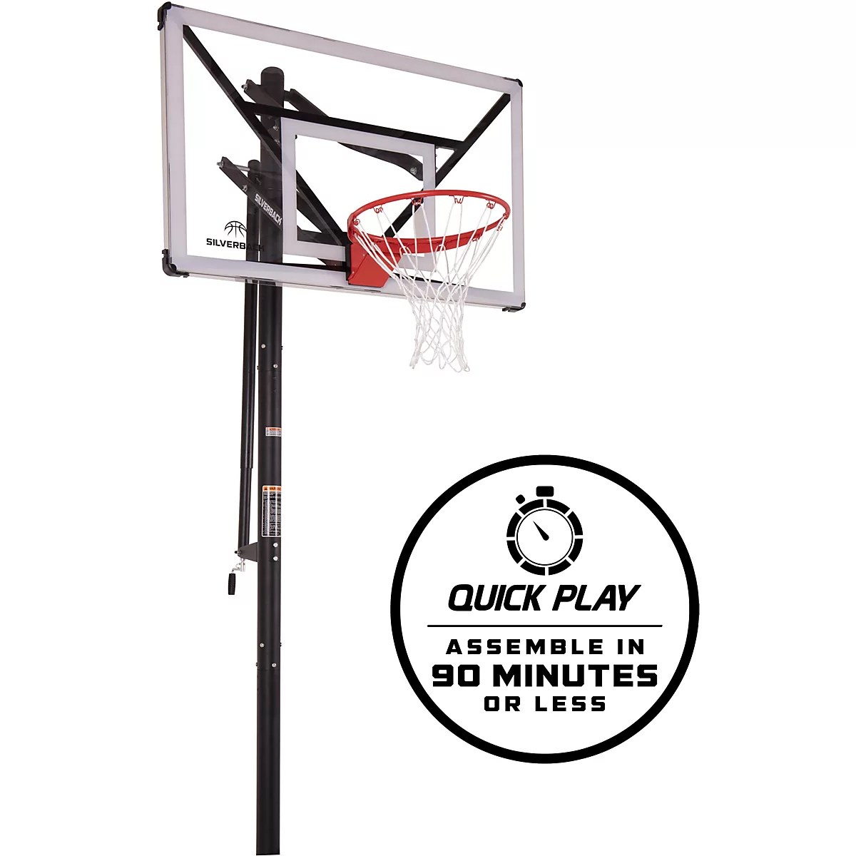 Silverback NXT 54 in InGround Basketball Hoop Academy