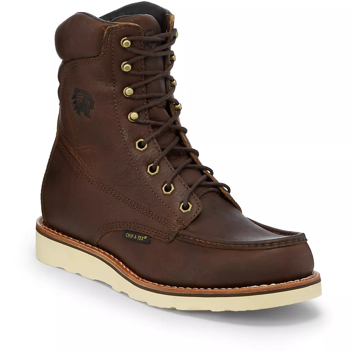 Chippewa Boots Men's Waterproof Moc Toe LaceUp Work Boots Academy
