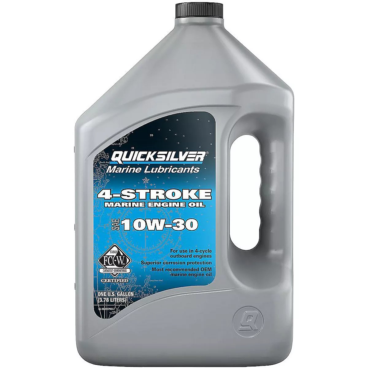 Quicksilver 10W-30 1 gal 4-Stoke Marine Engine Oil | Academy