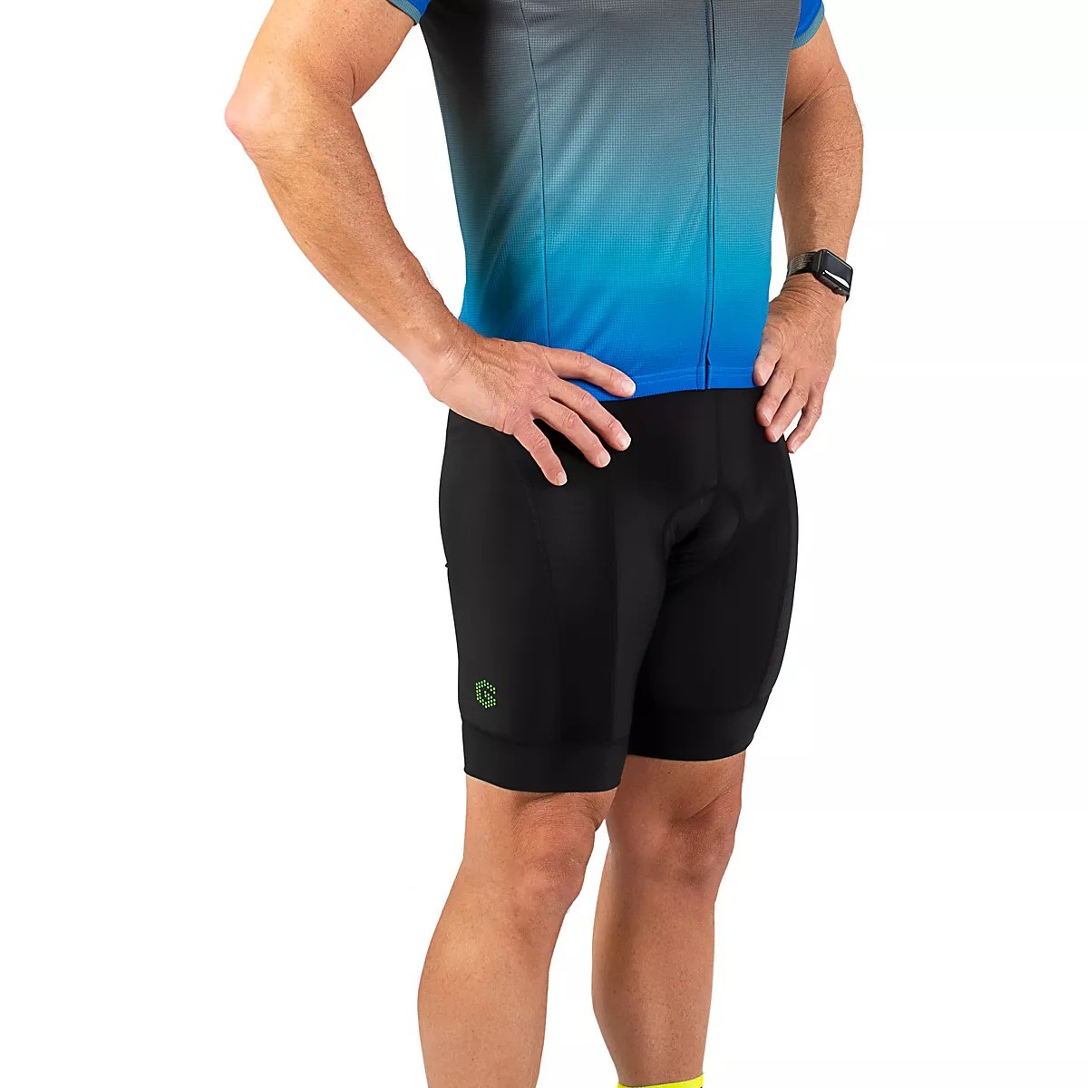 Canari Men's Ultima Gel Padded Cycling Shorts 8 in Academy