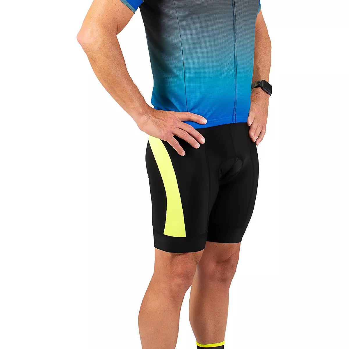 Canari Men's Hammerhead Gel Padded Cycling Shorts 8 in Academy