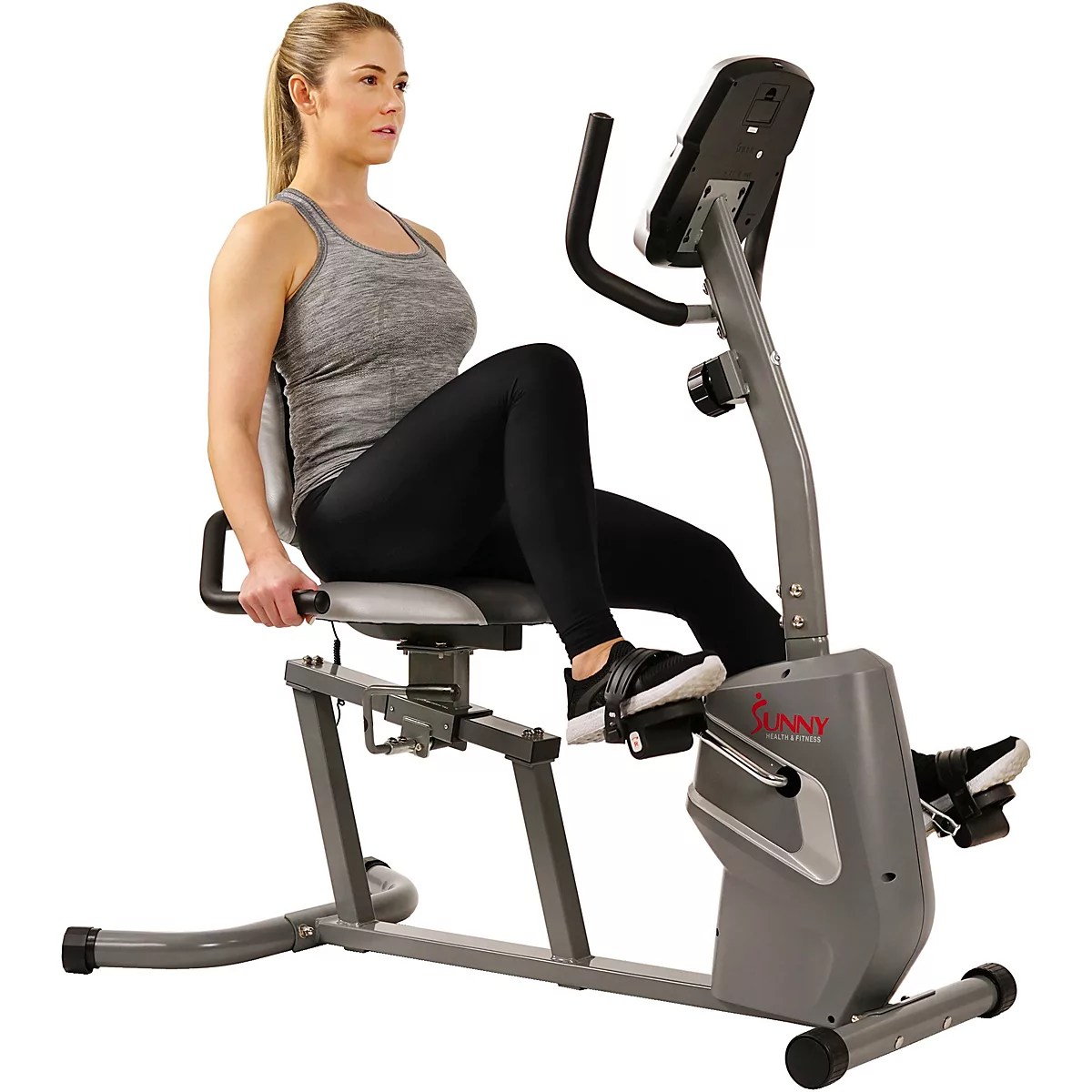 Sunny Health & Fitness Recumbent Exercise Bike Academy