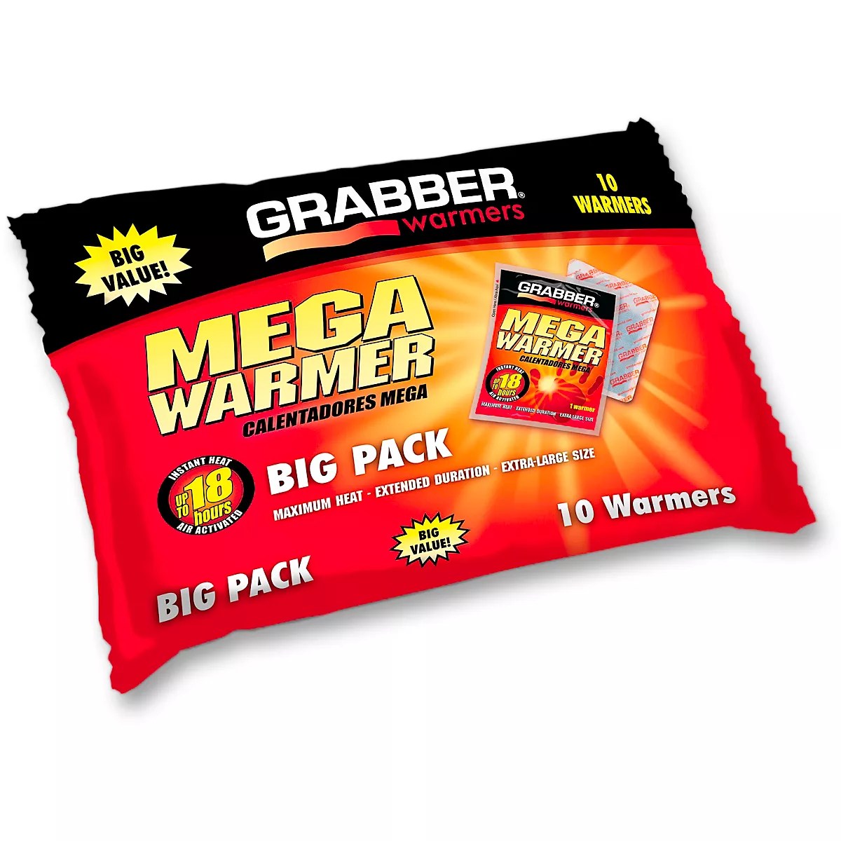 Grabber Mega Hand Warmer 10Pack Academy