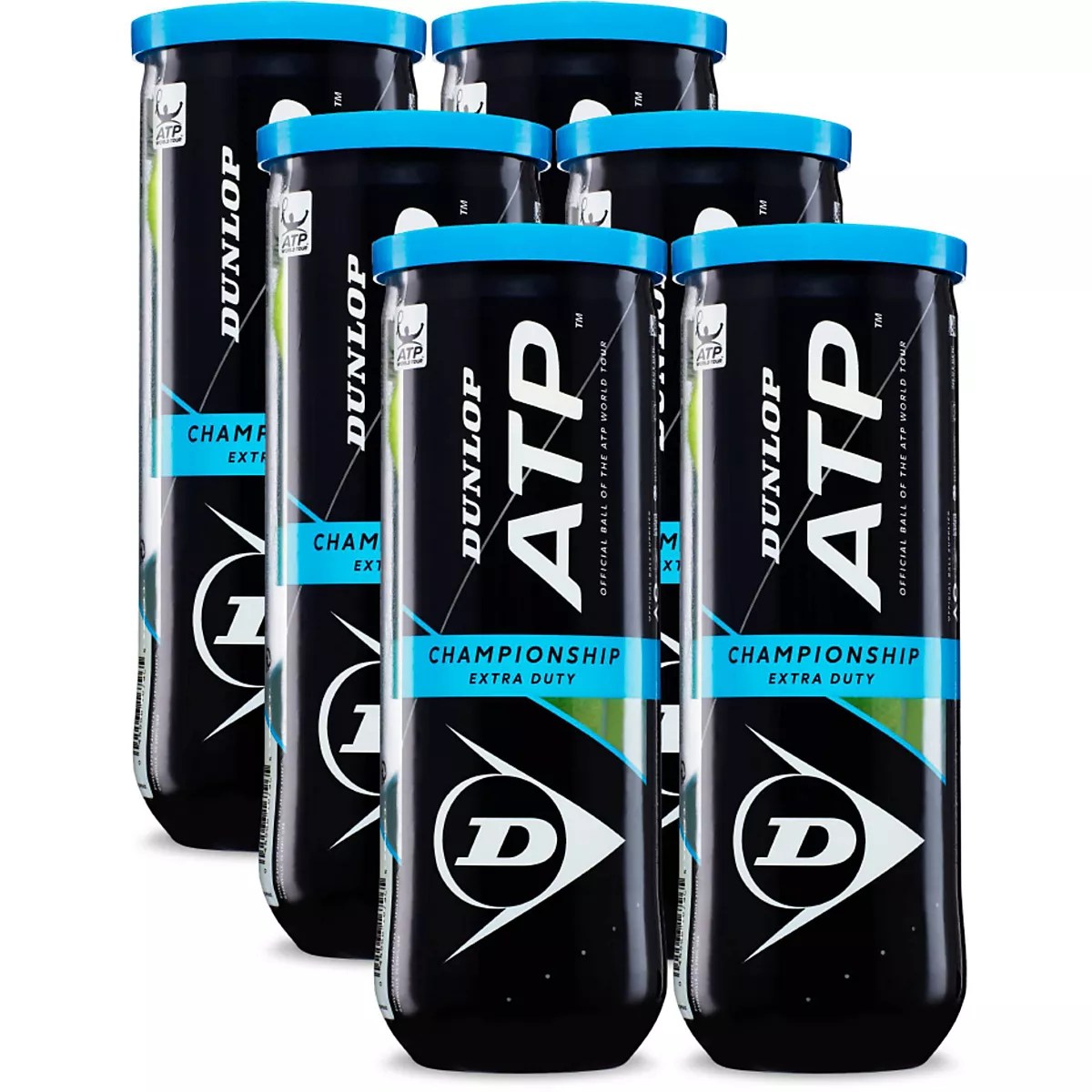 Dunlop ATP Championship Extra Duty Tennis Balls 6Pack Academy