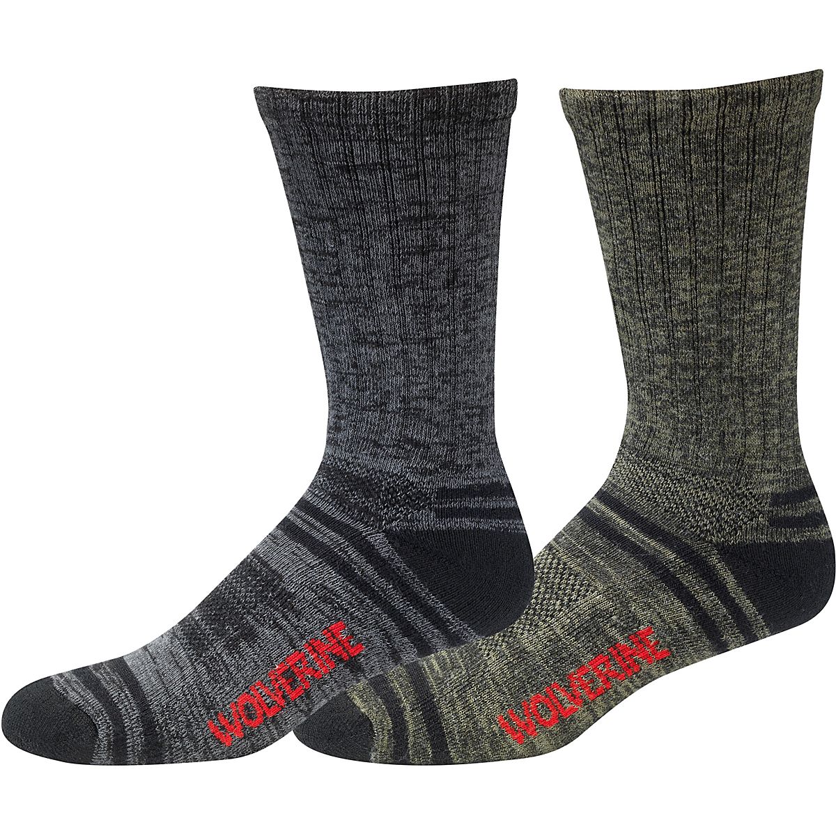Wolverine Everyday Wool Crew Sock 2 Pack Academy