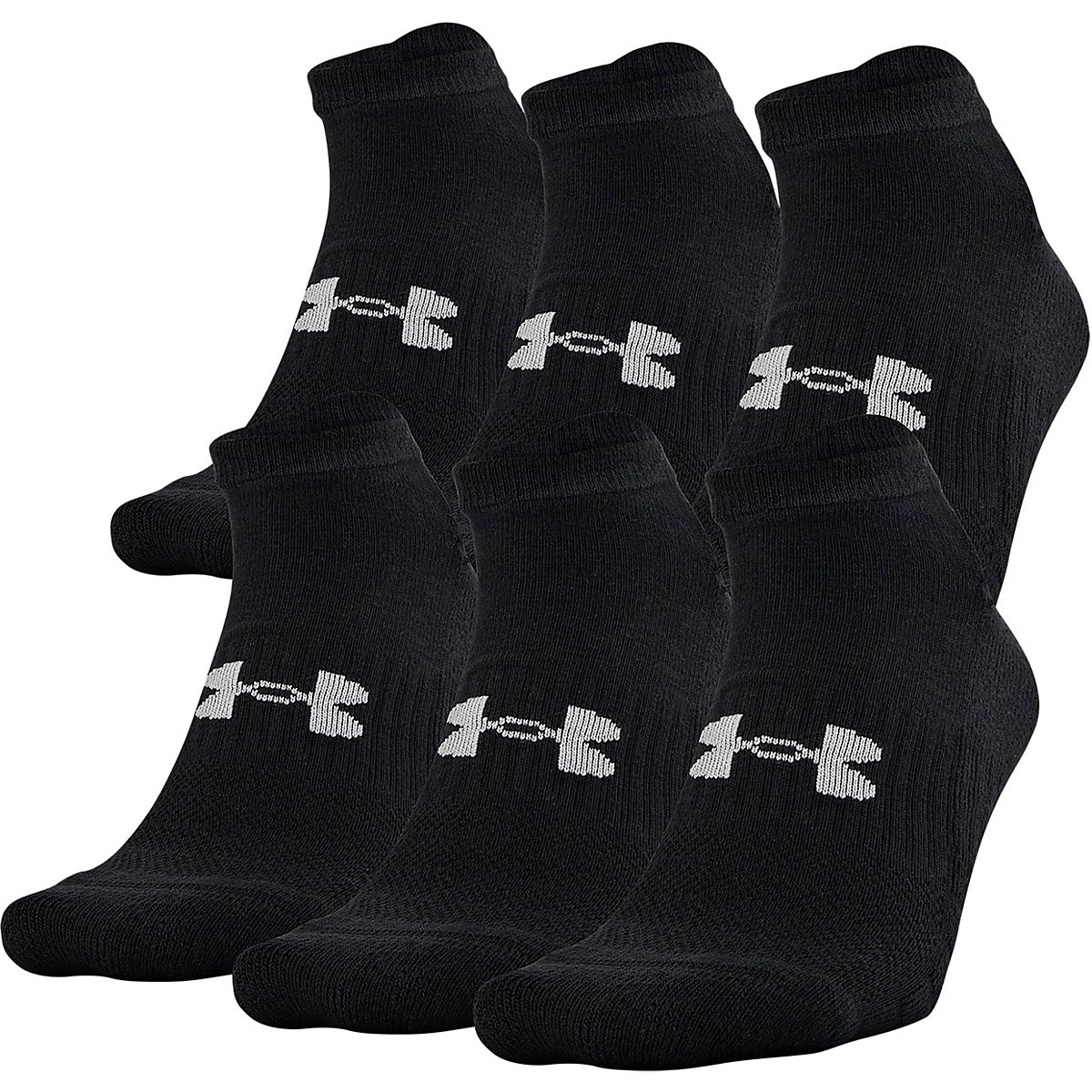 Under Armour Training No Show Socks 6 Pack Academy