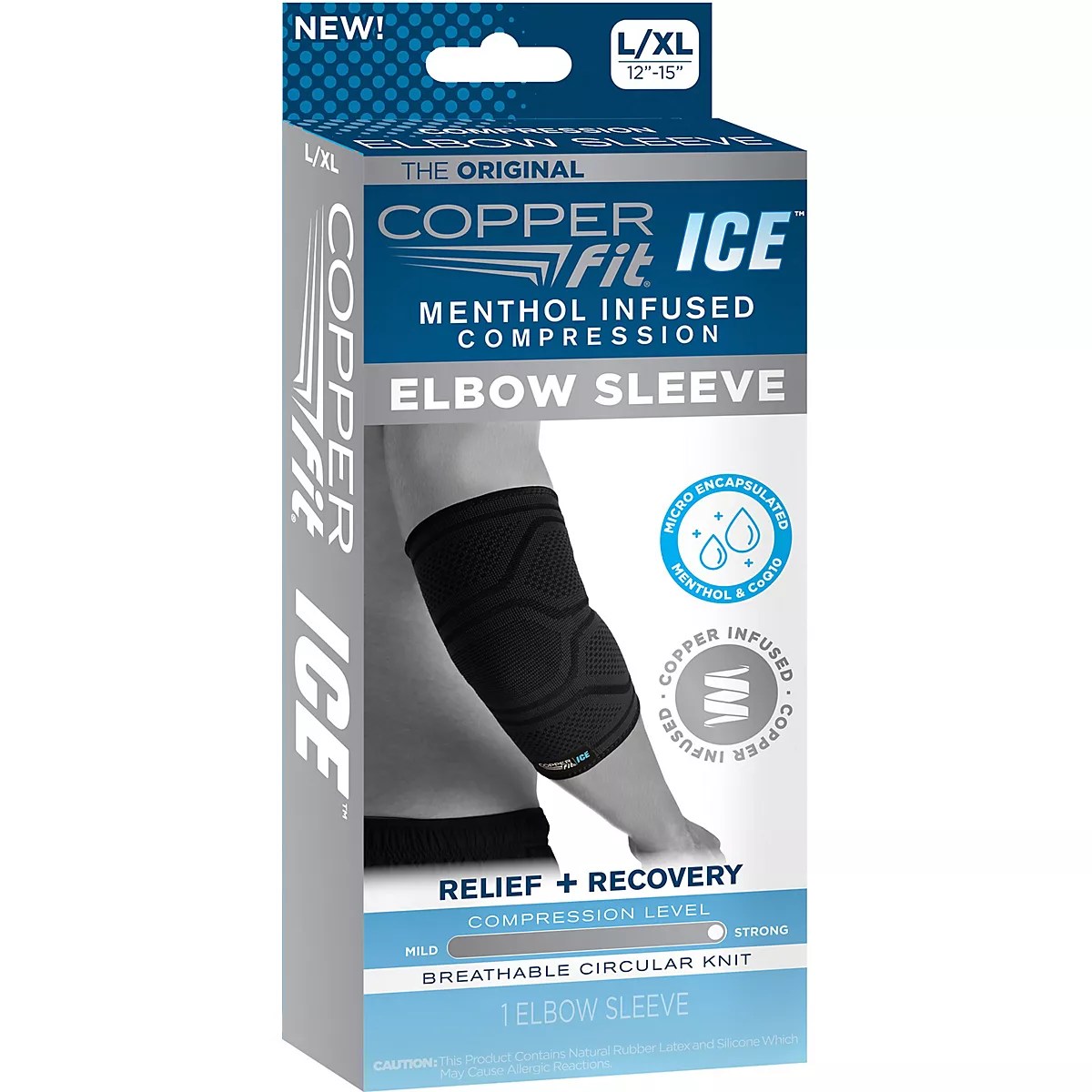 Copper Fit Ice Elbow Sleeve Academy