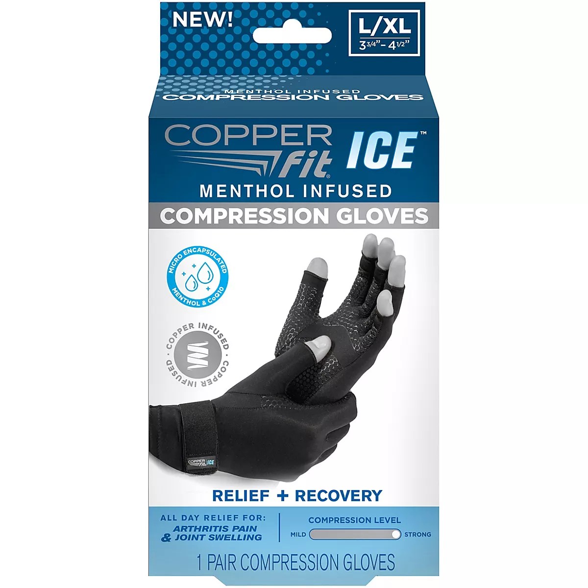 Copper Fit Small Ice Gloves Academy