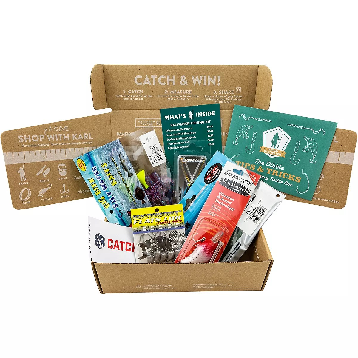 Mystery Tackle Box Saltwater Fishing Kit Academy