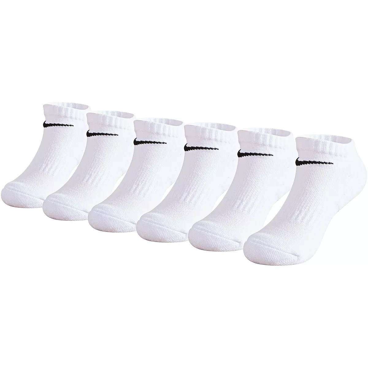 Nike Kids' DriFIT Performance Low Cut Socks 6 Pack Academy