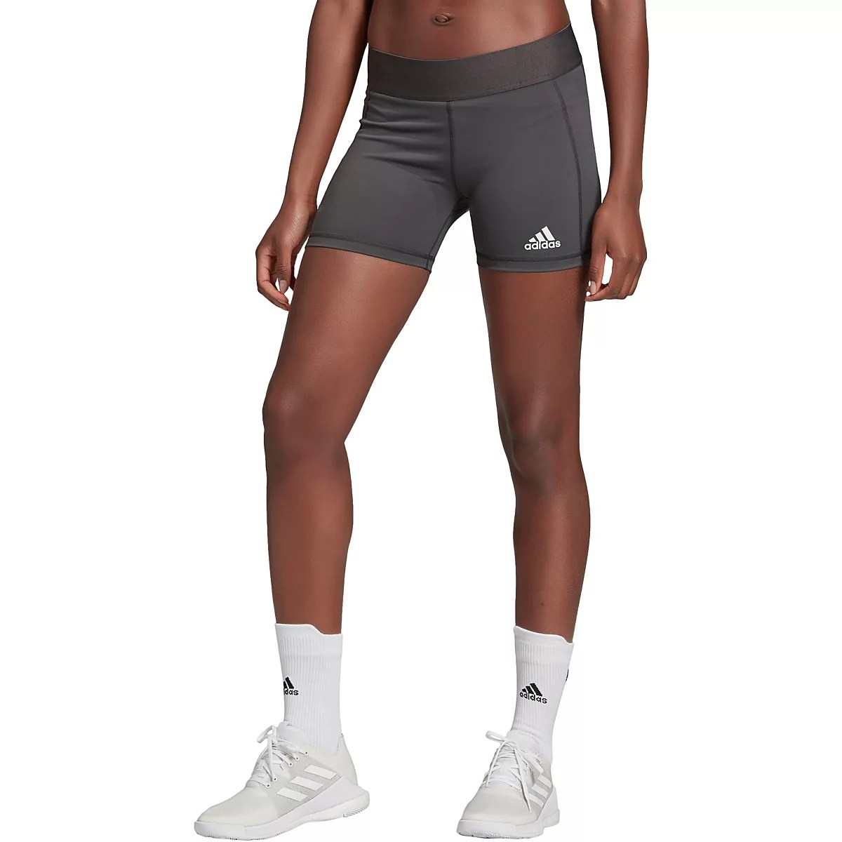 adidas Women’s TechFit Volleyball Shorts 4 in Academy