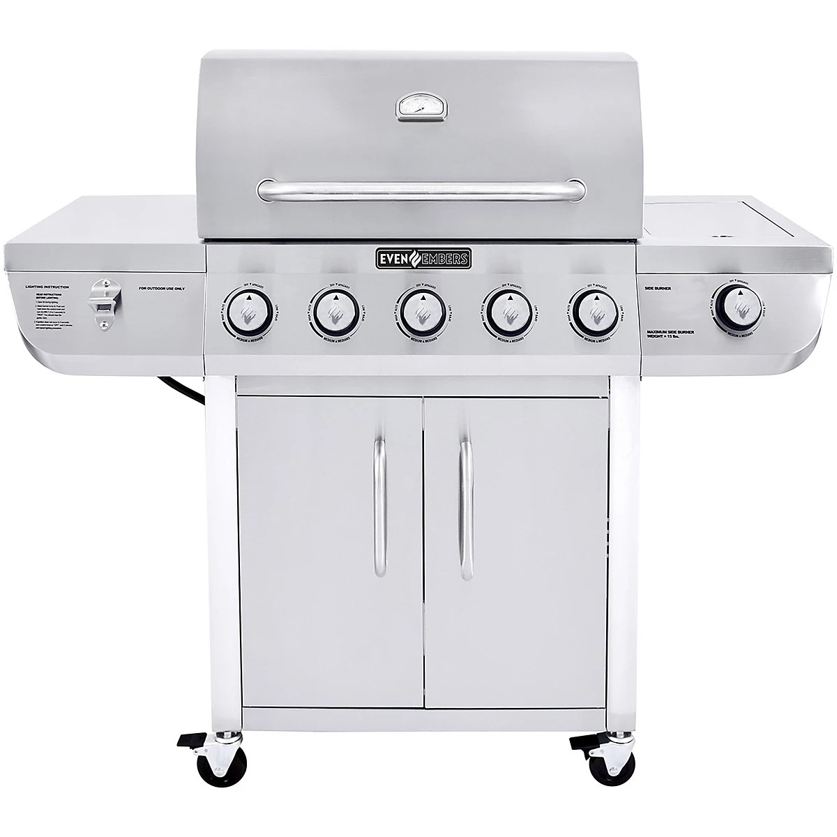 Even Embers 5Burner Stainless Steel Gas Grill Academy