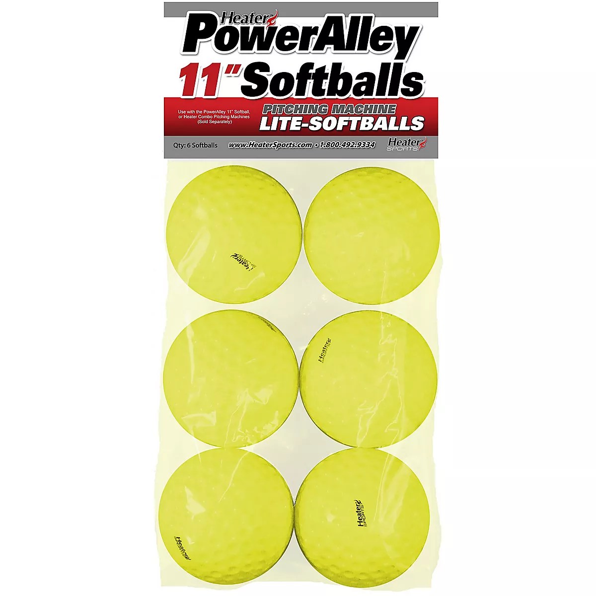 Heater Sports 11 in Lite Softballs 6Pack Academy