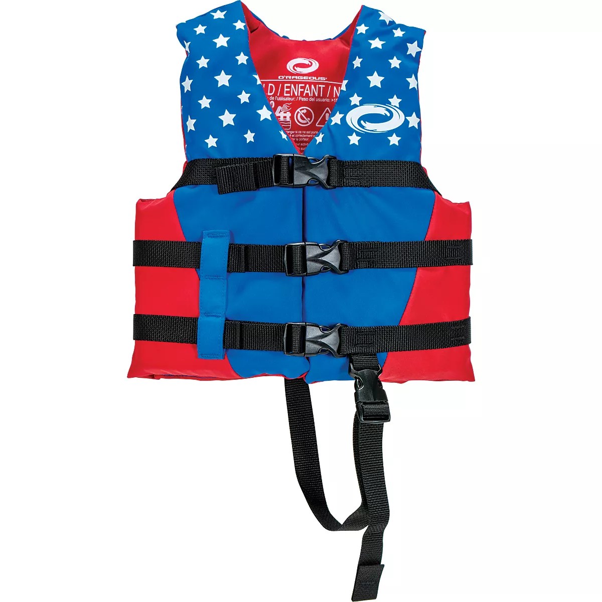 O'Rageous Child Americana Nylon Life Vest Academy