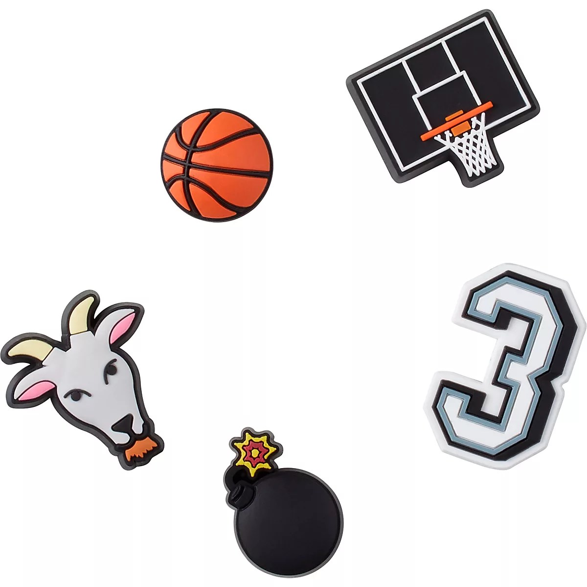 Crocs Basketball Star Jibbitz 5Pack Academy