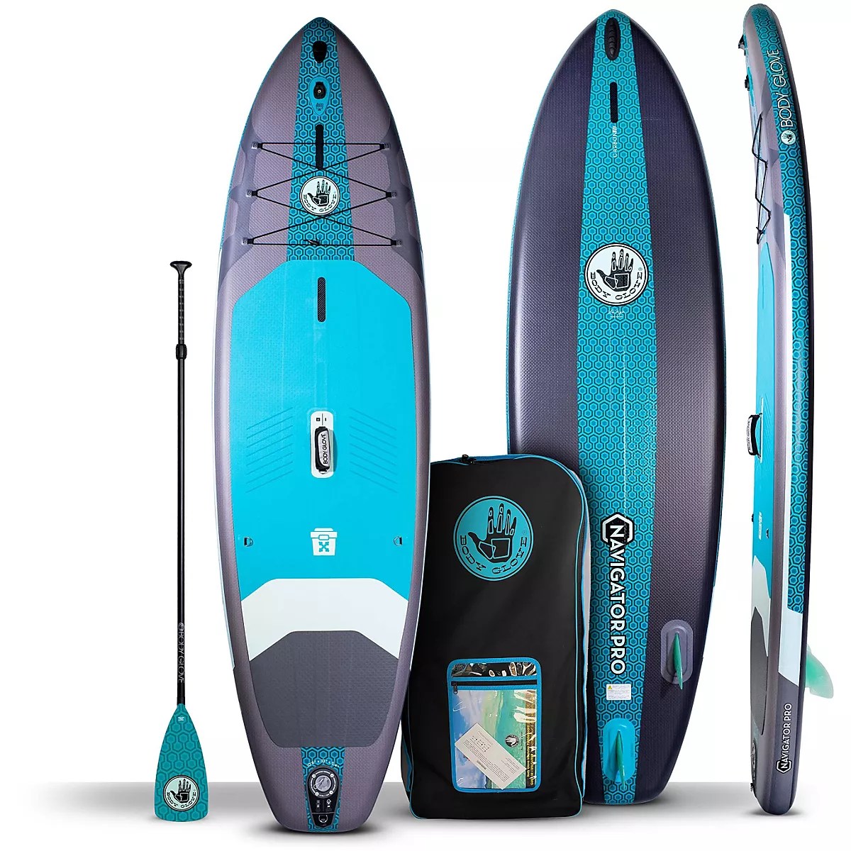 Body Glove Navigator Pro Inflatable StandUp Paddle Board Package Academy