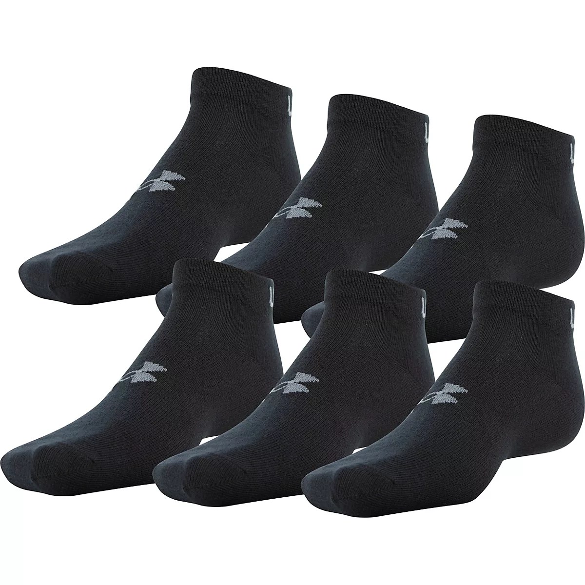 Under Armour Men's Essential Lite Low Cut Socks 6Pack Academy