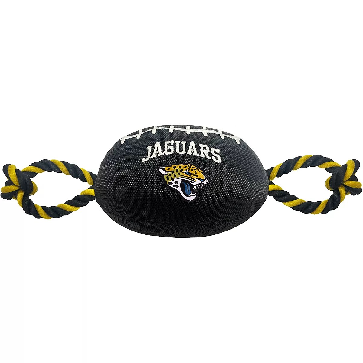 Pets First Jacksonville Jaguars Nylon Football Rope Dog Toy Academy