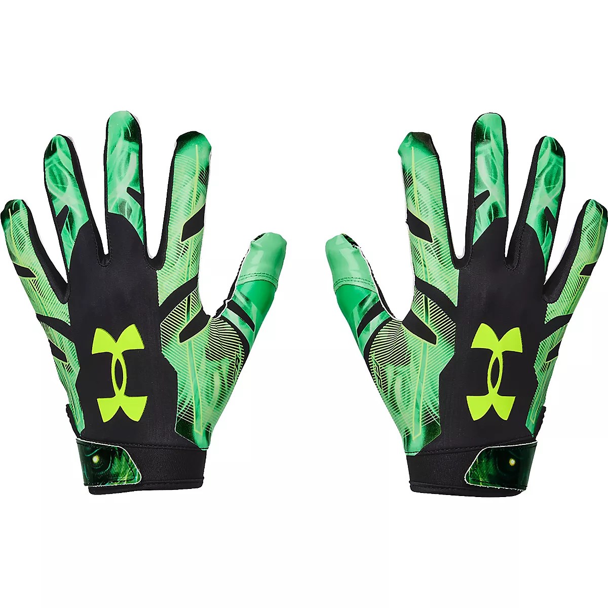 Under Armour Adults' F8 Slime Football Gloves Academy