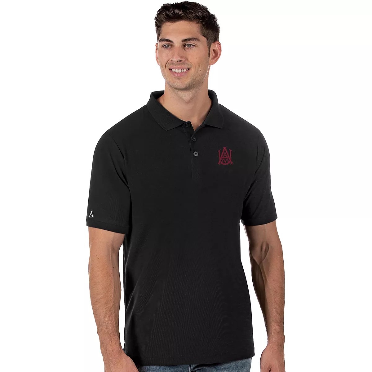 Antigua Men's Alabama A&M University Legacy Pique Polo Shirt Academy