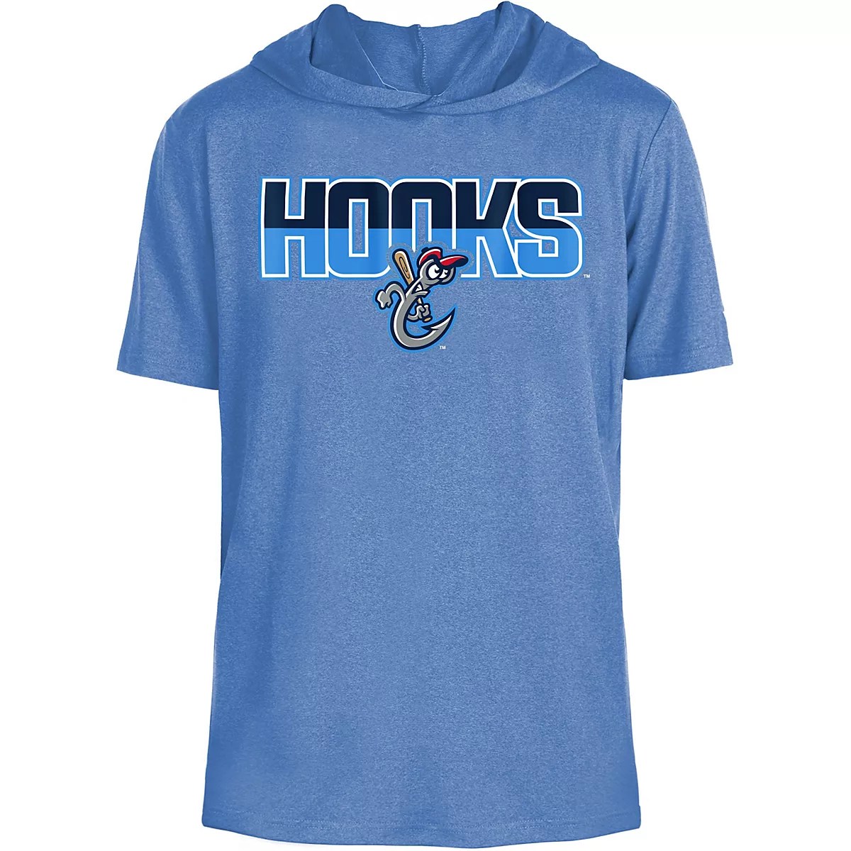 New Era Men's Corpus Christi Hooks Active Short Sleeve Hooded Top Academy