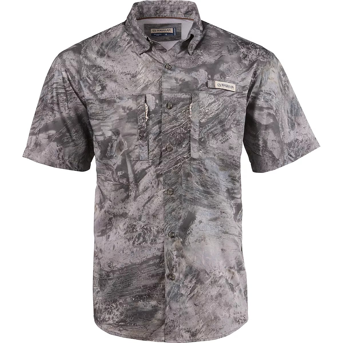 Magellan Outdoors Men’s RT Aspect Camo Fishing Shirt Academy
