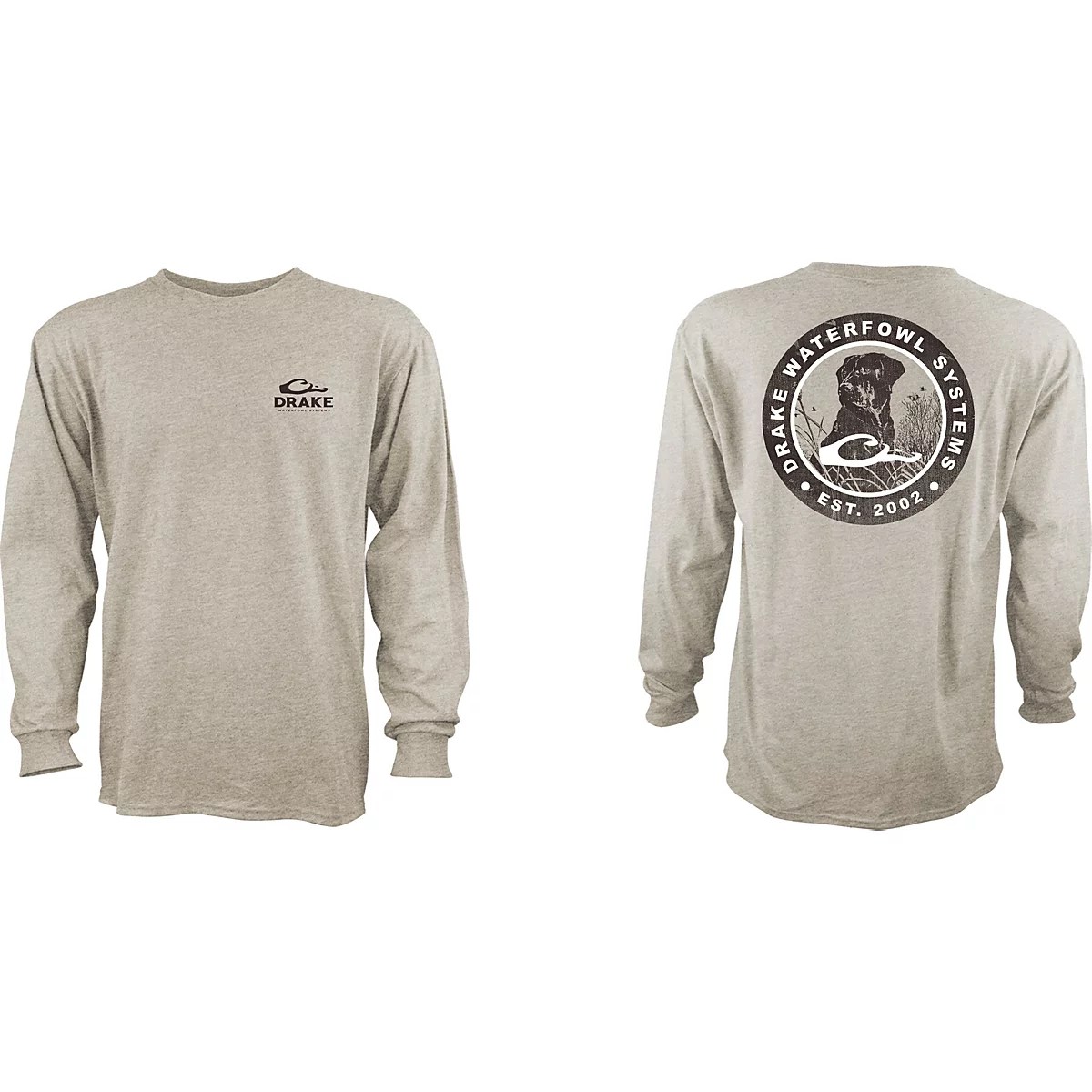 Drake Waterfowl Men’s Original Lab Circle Long Sleeve Tshirt Academy