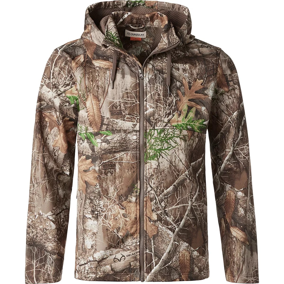Magellan Outdoors Hunt Gear Men’s Boone Hooded FZ Camo Jacket Academy