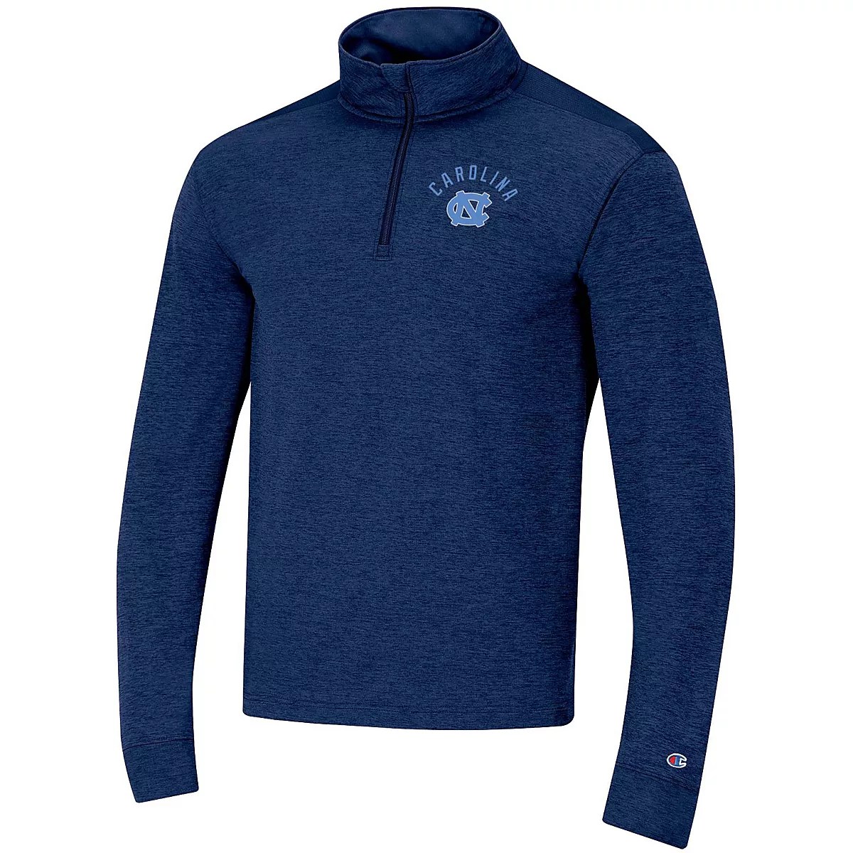Champion Men's University of North Carolina 2Tone 1/4 Zip Sweatshirt