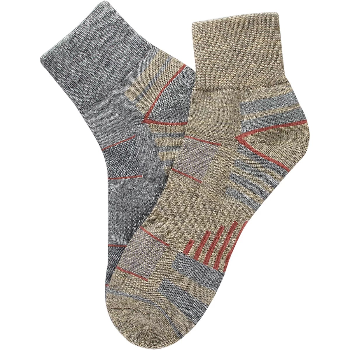 Magellan Outdoors Men's Stripe Quarter Socks 2Pack Academy