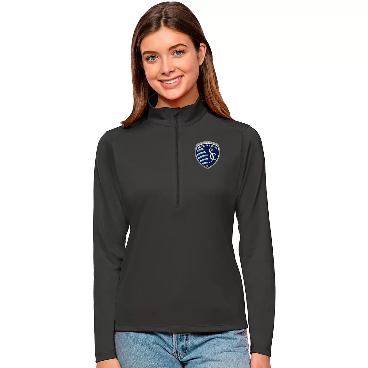 Antigua Women's Sporting KC Tribute Pullover Academy