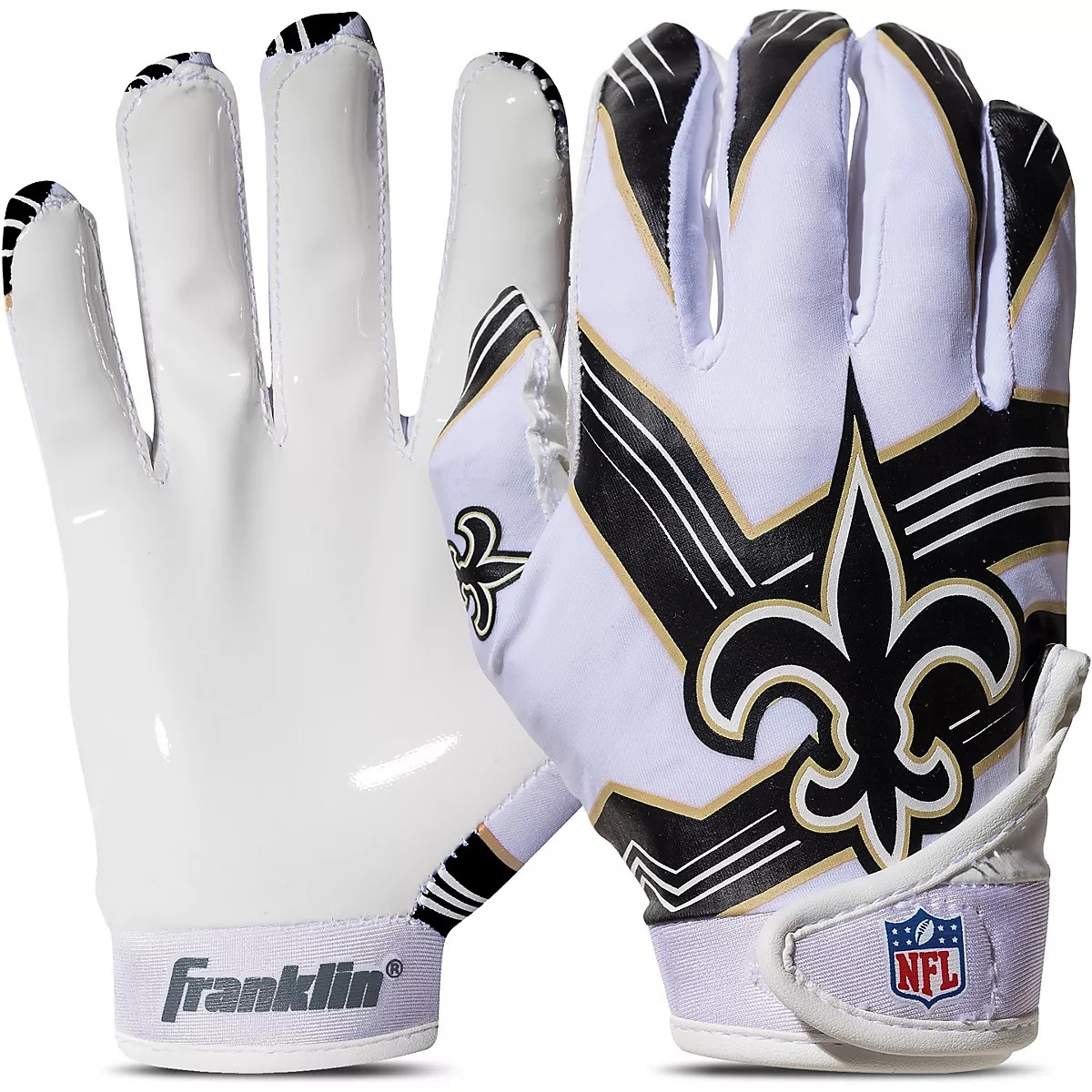 Franklin Youth New Orleans Saints Football Receiver Gloves Academy