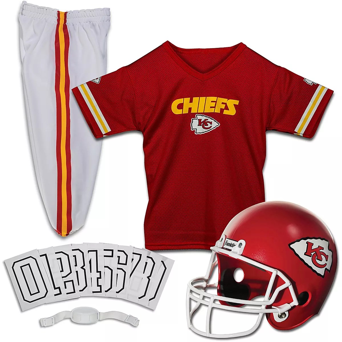 Franklin Youth Kansas City Chiefs Deluxe Football Uniform Set Academy