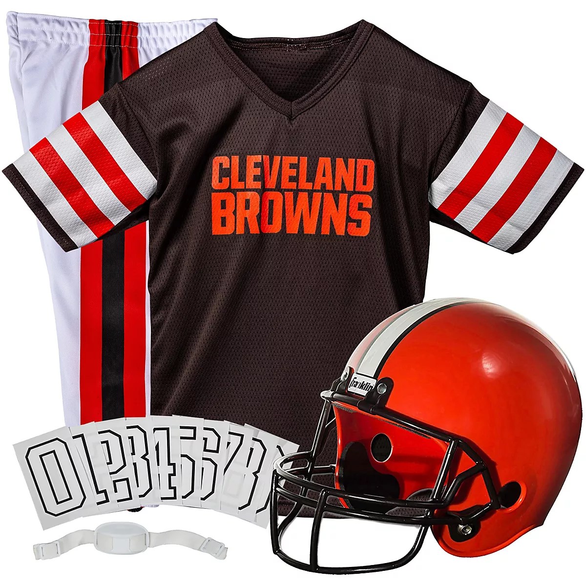 Franklin Youth Cleveland Browns Deluxe Football Uniform Set Academy