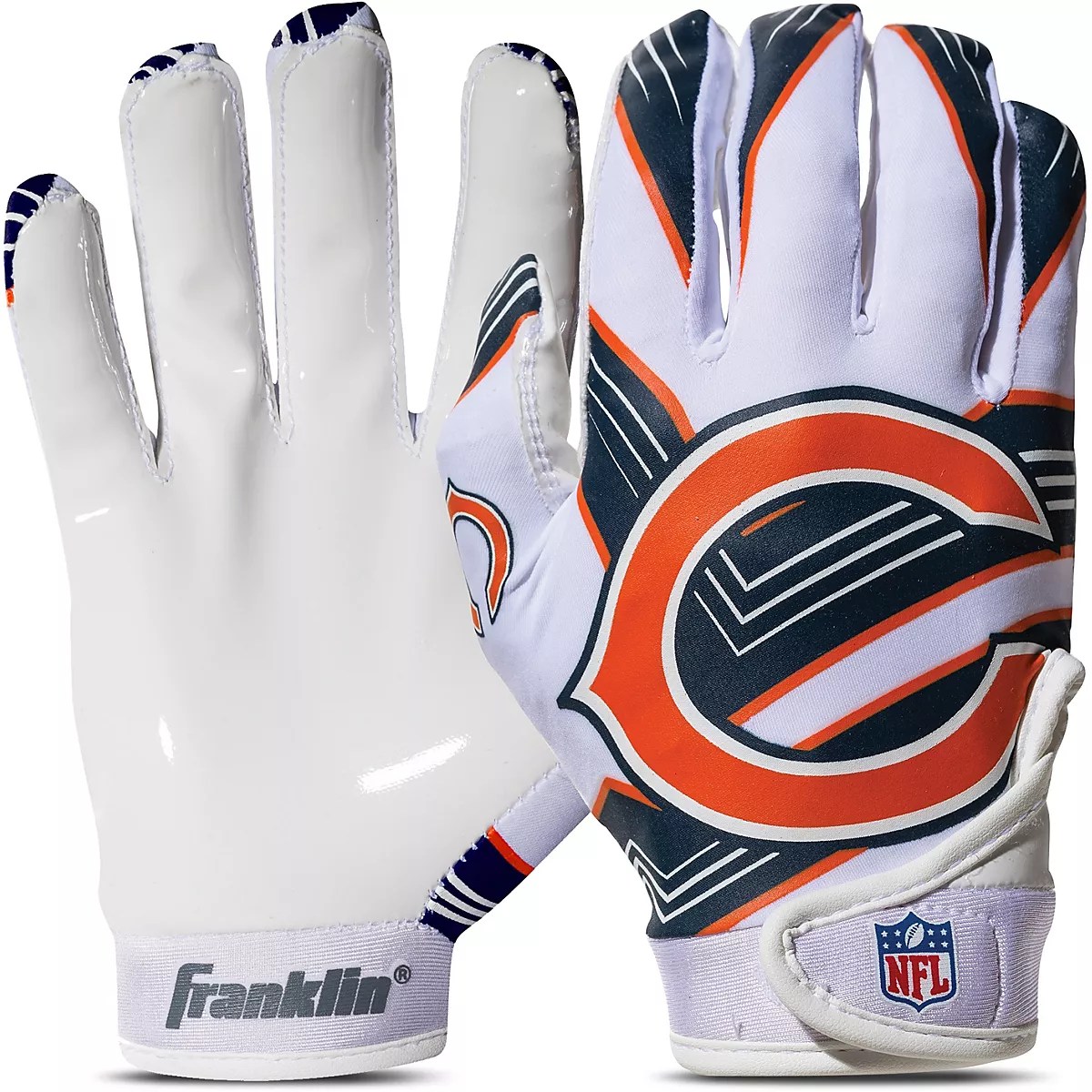 Franklin Chicago Bears Youth NFL Football Receiver Gloves Academy