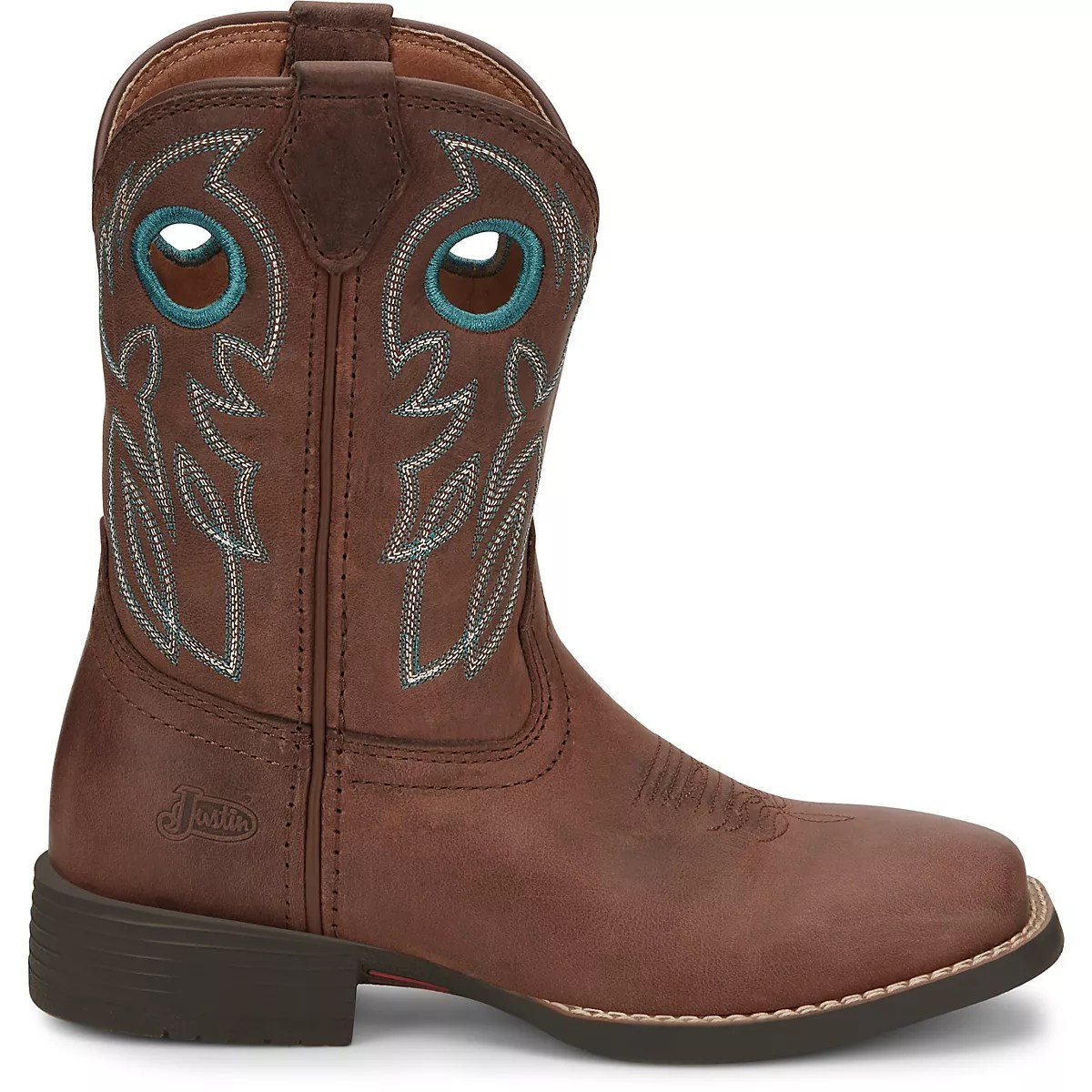 Justin Boys' Bowline Junior Cowboy Boots Academy