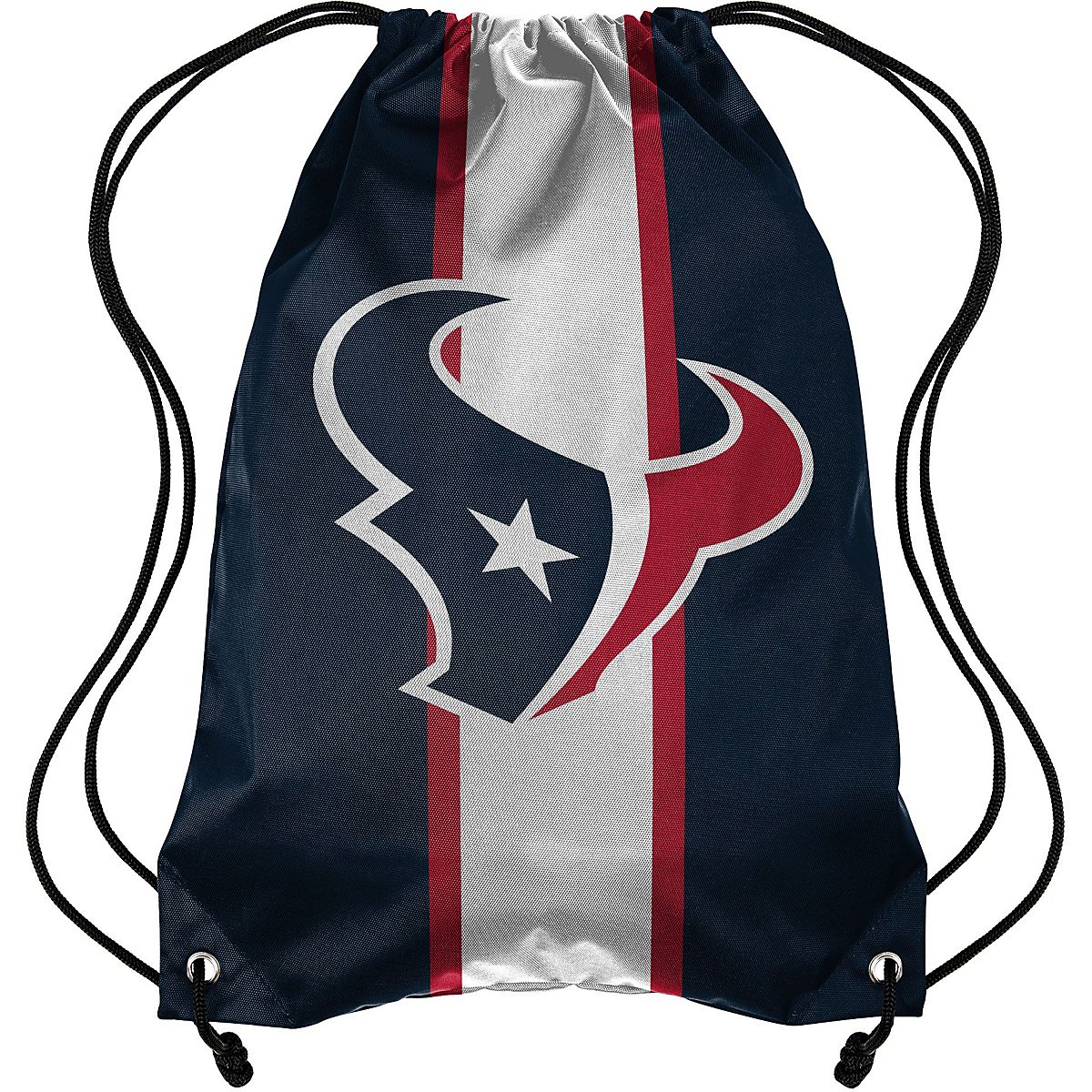 Forever Collectibles Houston Texans Team Stripe Drawstring Backpack Academy