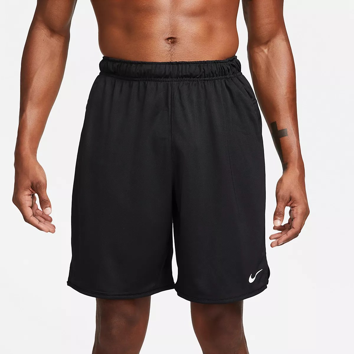 Nike Men's DriFIT Totality Knit Unlined Fitness Shorts 9 in Academy