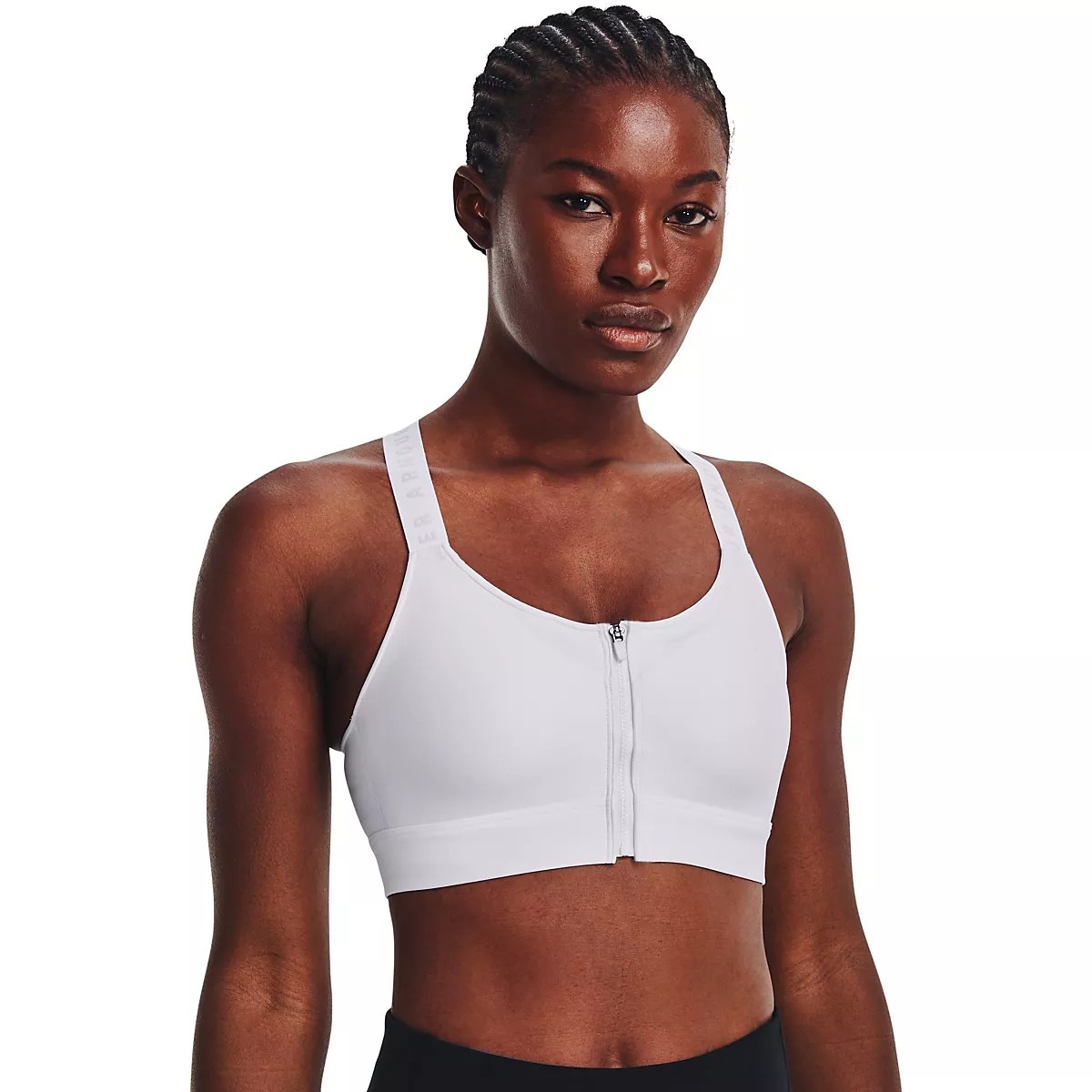 Under Armour Women’s Infinity High Zip Sports Bra Academy