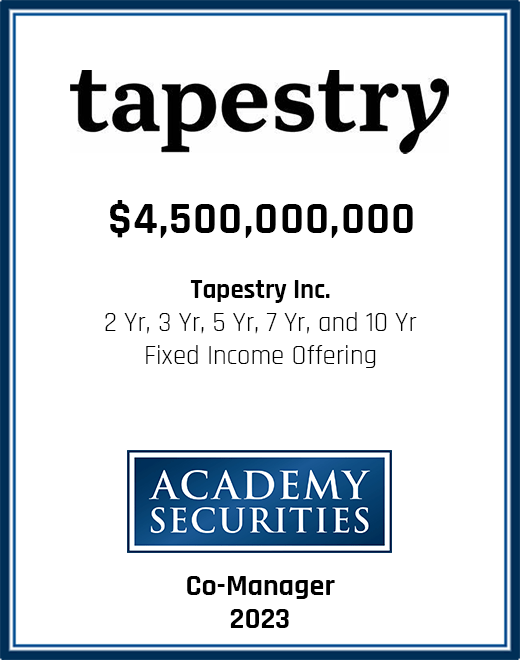 Recent Transactions Academy Securities