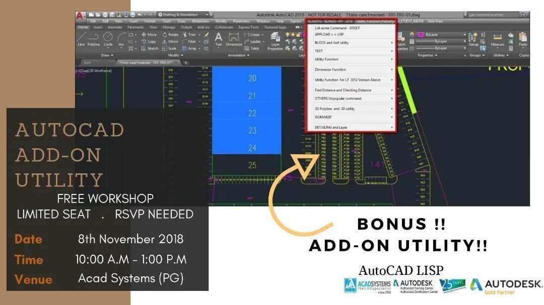 [PG] AutoCAD Add On Utility Acad Systems Autodesk Gold Partner