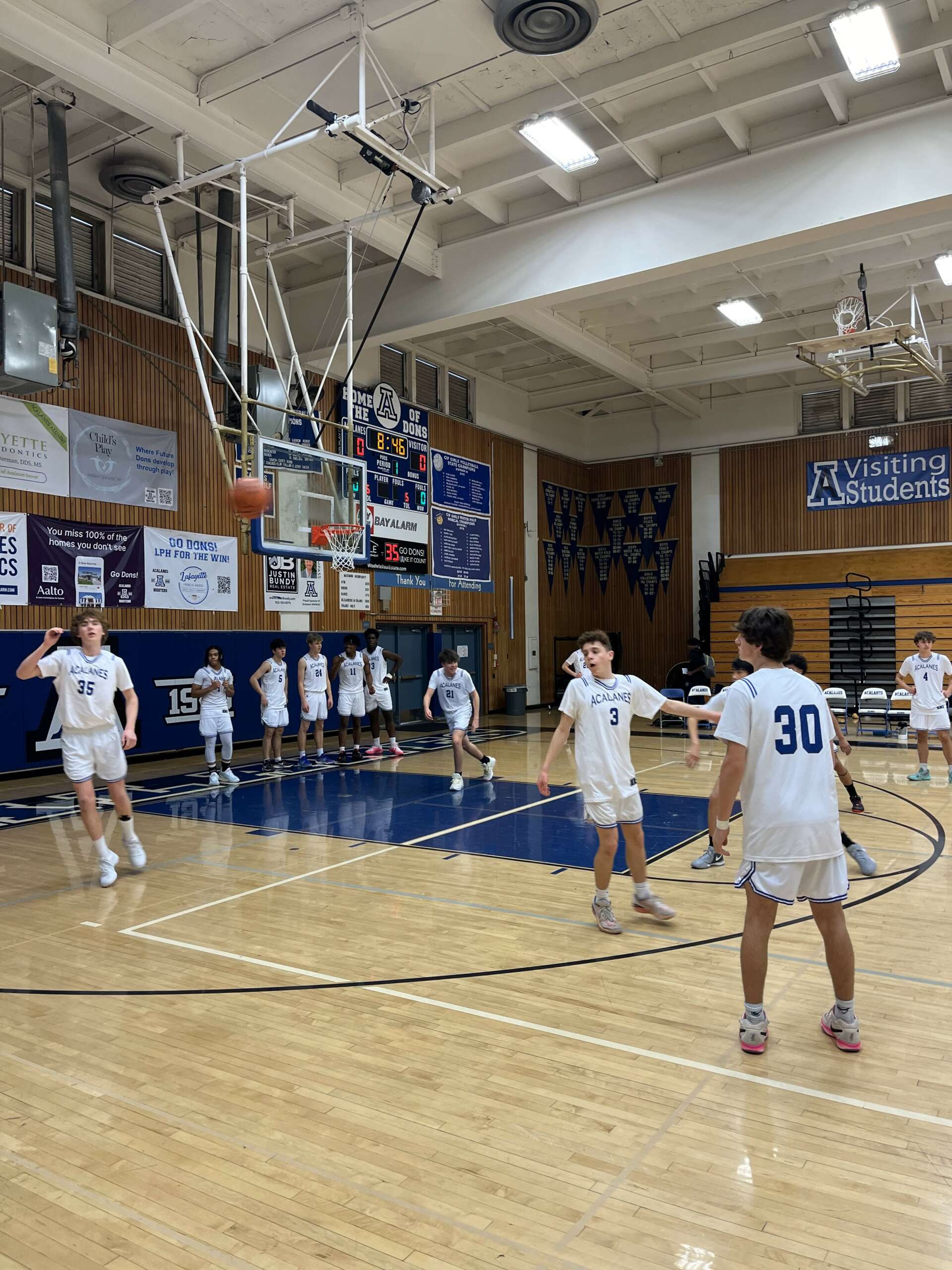 JV Boys Basketball corral the Rodriguez Mustangs 6642 Acalanes Boosters