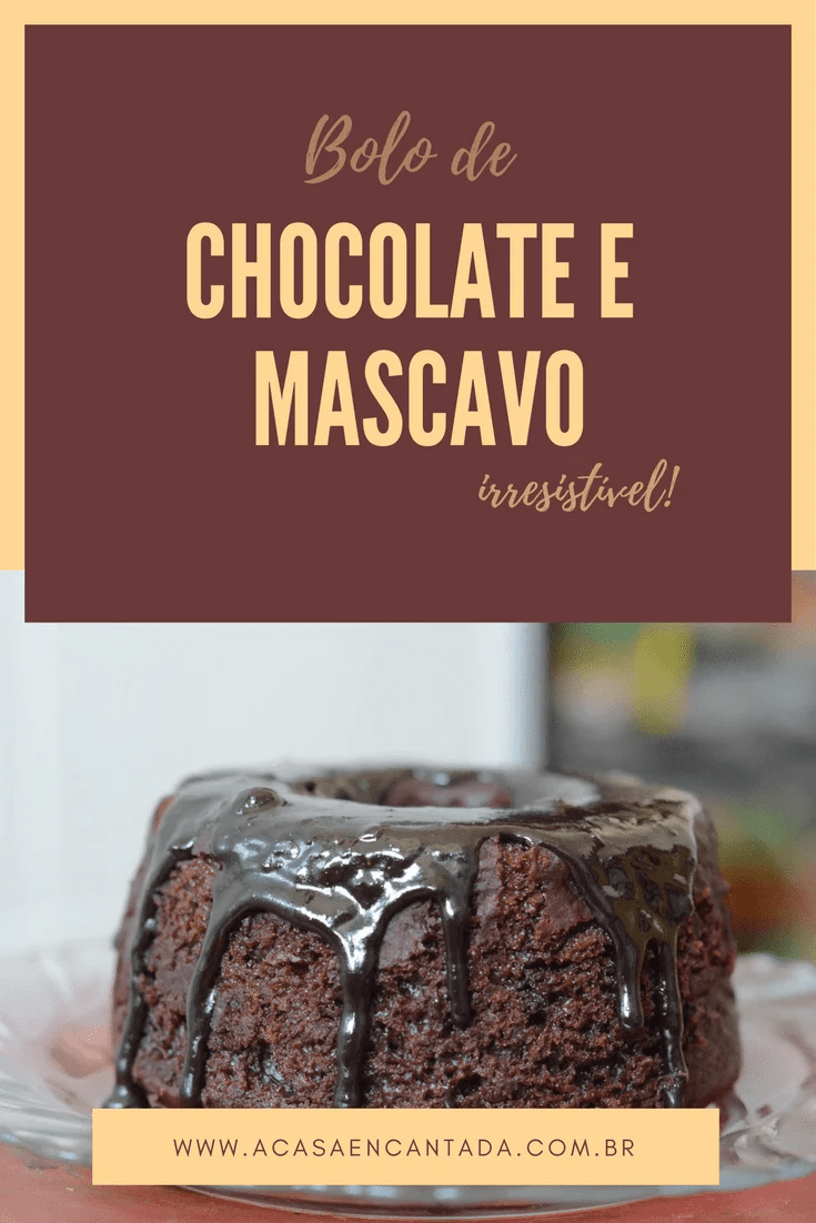 Bolo de chocolate e açúcar mascavo A casa encantada