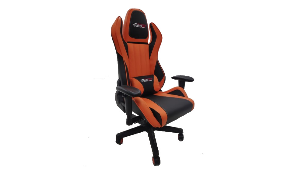 RaceTec Silverstone Gaming Chair Orange and Black AC Bridge