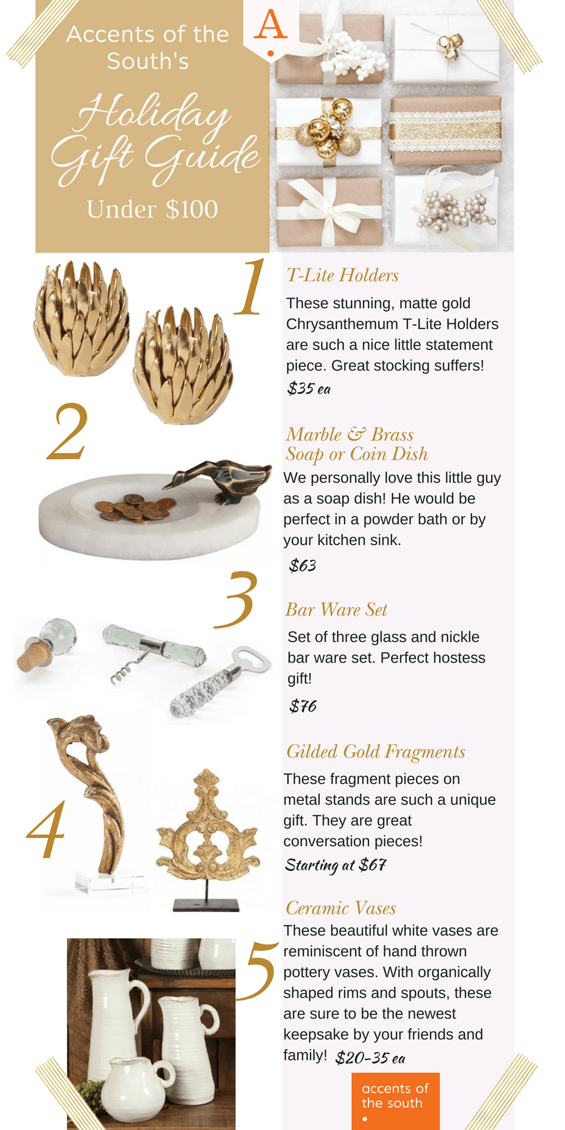 Accents of the South Holiday Gift Guide Accents of the South by