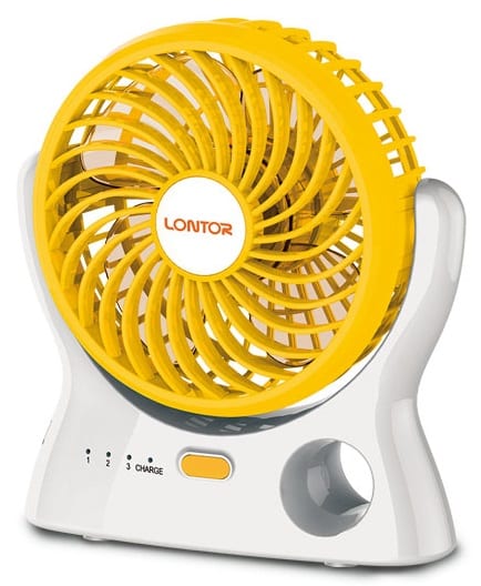 LONTOR Rechargeable Table Mini Fan 